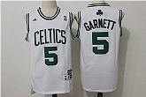 Boston Celtics #5 Kevin Garnett White Hardwood Classics Swingman Stitched Jersey,baseball caps,new era cap wholesale,wholesale hats